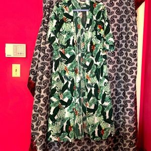 Rachel Zoe tropical long robe, kimono, duster